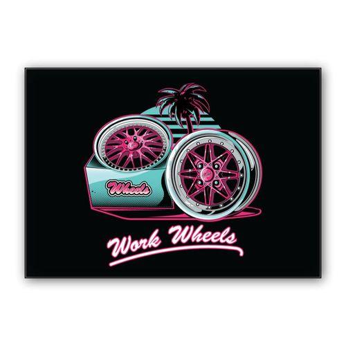 Work Wheels wall art poster