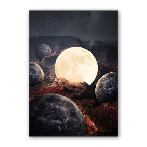 Different Moon wall art poster