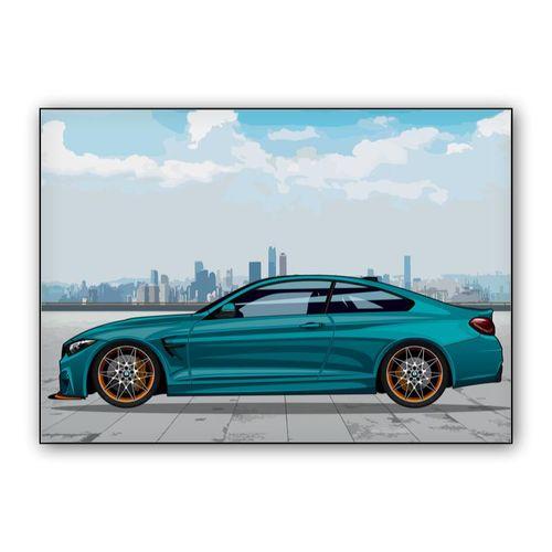 BMW M4 GTS wall art poster