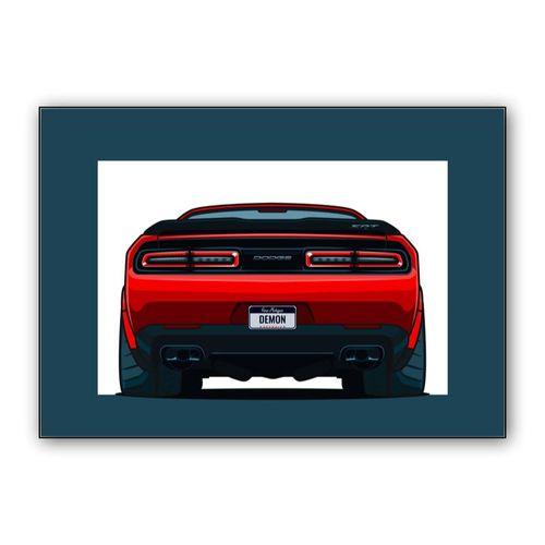 Dodge Challenger SRT Demon wall art poster