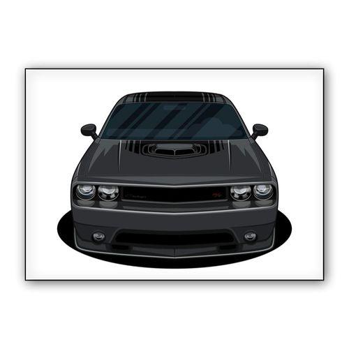 Dodge Challenger SRT Hellcat wall art poster