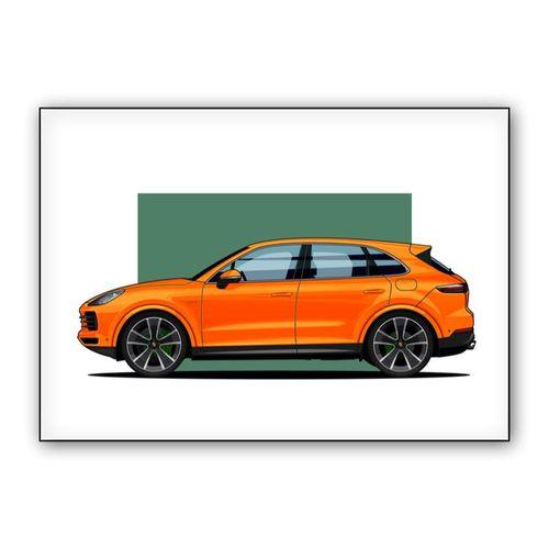 Porsche Cayenne wall art poster