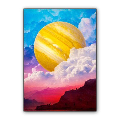 Cloudy wall art poster
