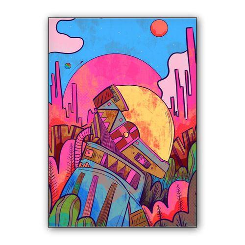 An explorer of worlds wall art poster