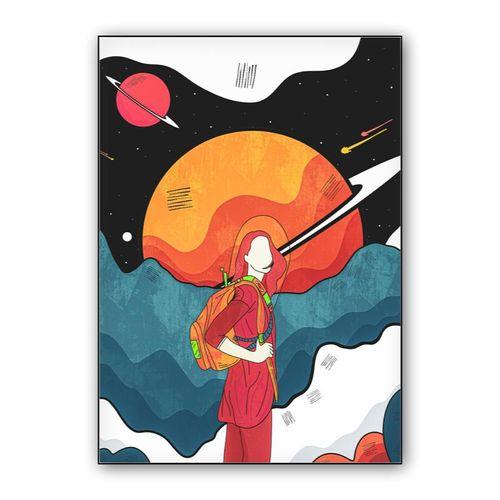 The galaxy traveller wall art poster