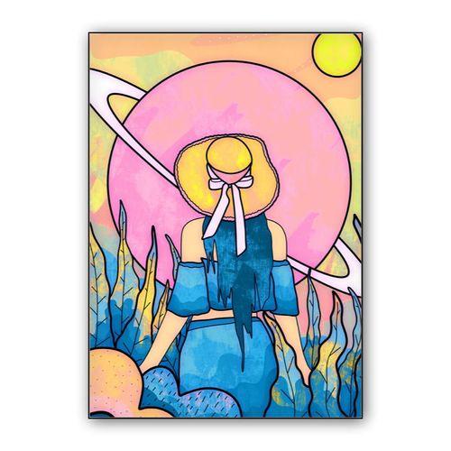 The space girl wall art poster