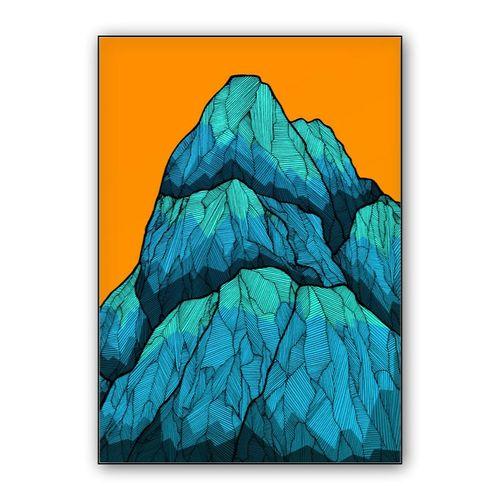 The tall green peaks wall art poster