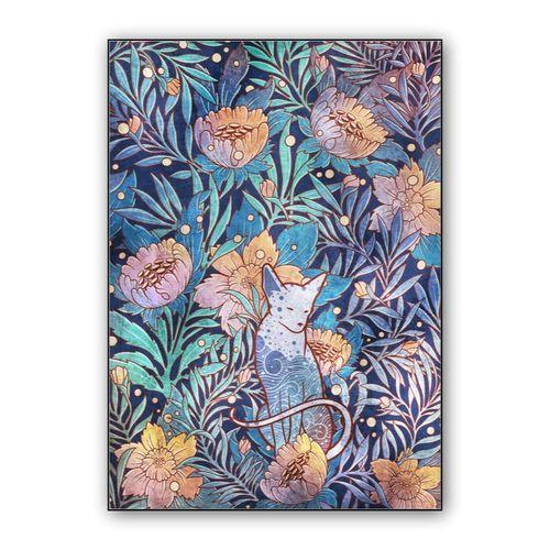 Sphynx and willow bloom wall art poster