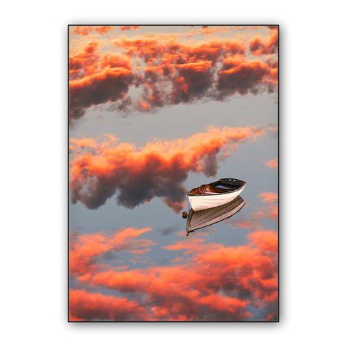 Boat on Clouds wall art poster
