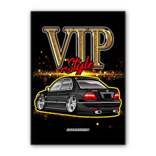 Lexus LS430 VIP Style CARtoon CARicature wall art poster