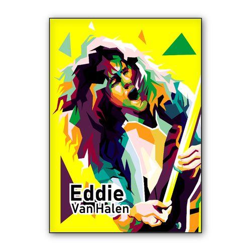 Eddie van hallen in wpap trending wall art poster