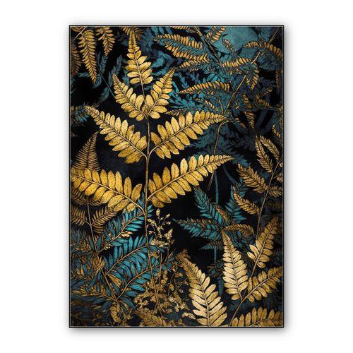 Golden fern nature 2 #ferns wall art poster