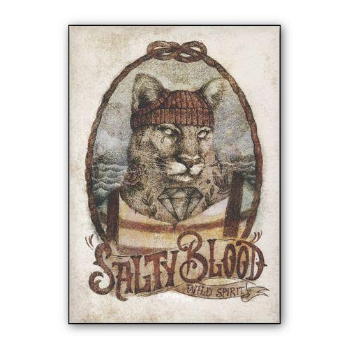 Salty Blood wall art poster