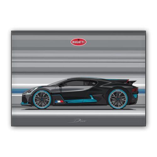 Bugatti Divo wall art poster