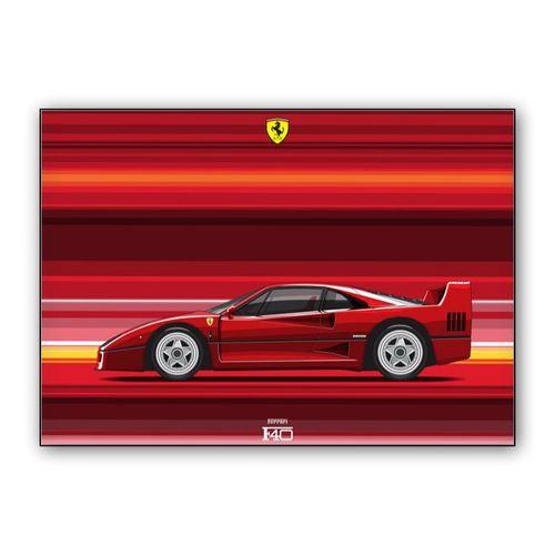 Ferrari F40 wall art poster