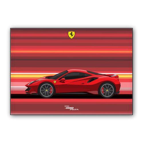 Ferrari 488 Pista wall art poster