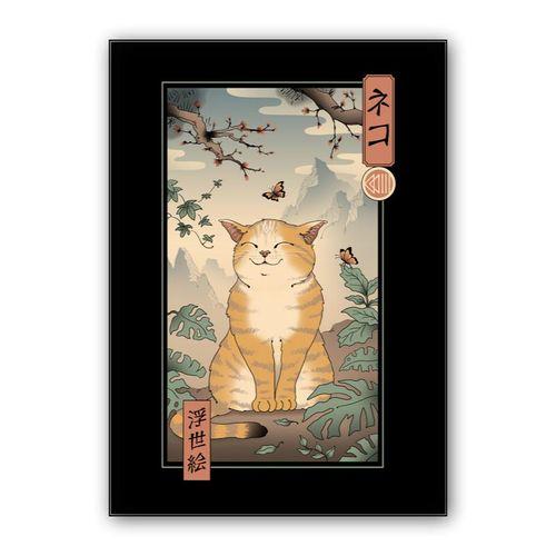 Edo Cat wall art poster