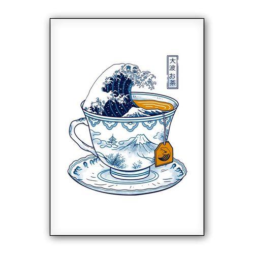 The great Kanagawa Tea wall art poster