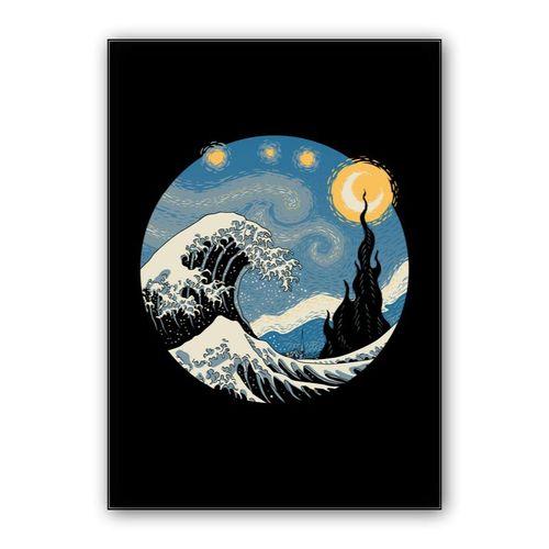 Great Starry Wave wall art poster