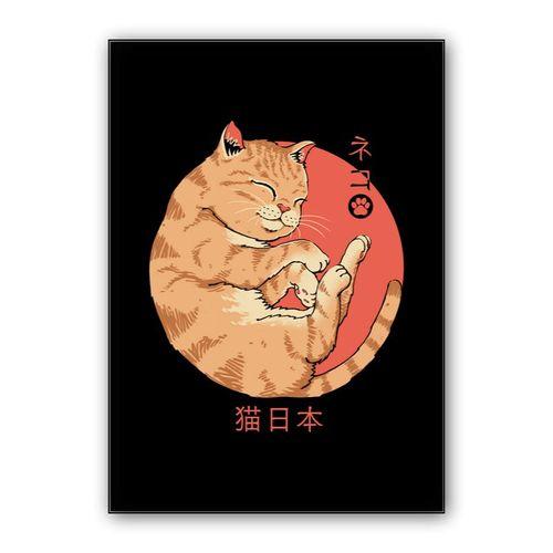 Japanese Cat wall art poster