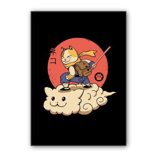 Kitten Cloud wall art poster