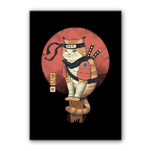 Shinobi Cat wall art poster