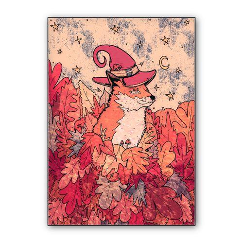 The sorceresses fox wall art poster