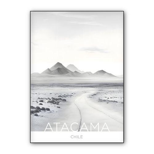 The Atacama Desert - Chile - Graphite Technique wall art poster