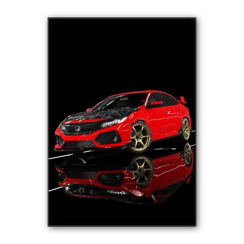 Honda Civic Type-R FK8 ( Potrait 2 ) wall art poster