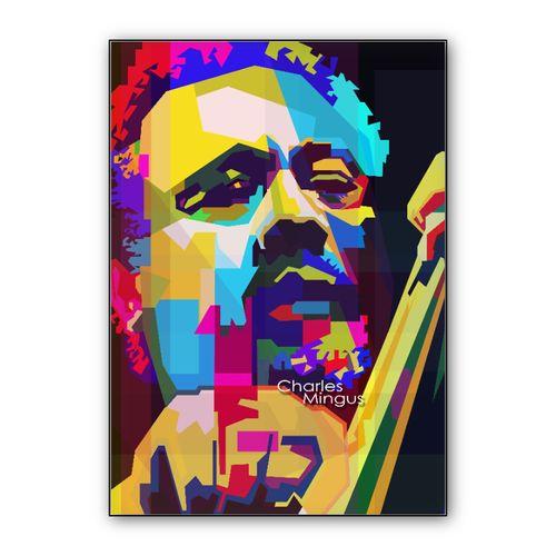 Charles Mingus American Jazz Pop WPAP wall art poster