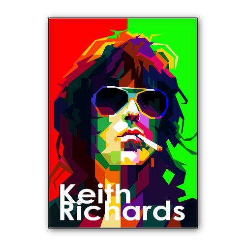Keith Richards Musician Pop WPAP wall art poster