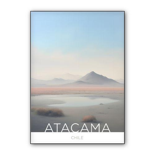 The Atacama Desert - Chile - Pastel Technique wall art poster