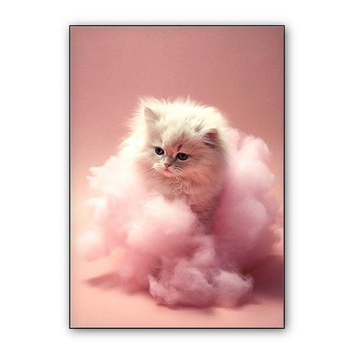 Candyfloss Kitten wall art poster