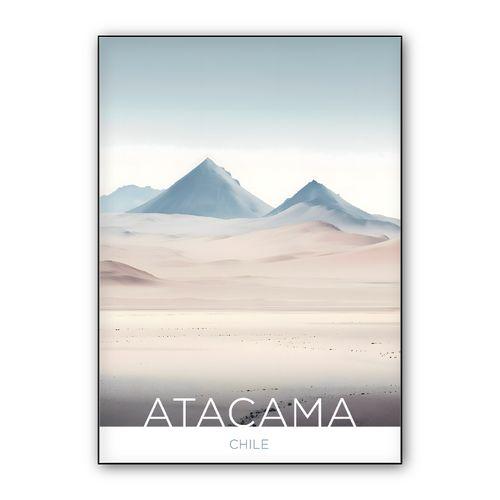 The Atacama Desert - Chile - Acquarel Technique wall art poster