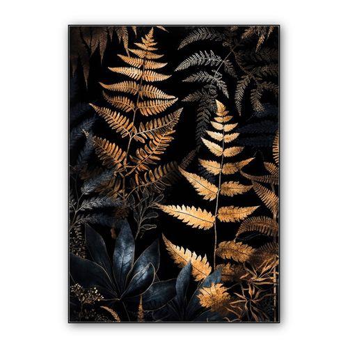 Golden fern nature 1 #ferns wall art poster