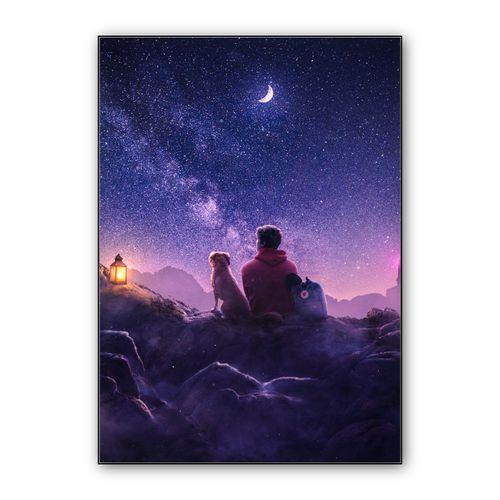 A trip with my dog wall art poster