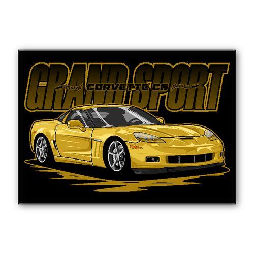 Chevrolet Corvette Grand Sport C6 wall art poster