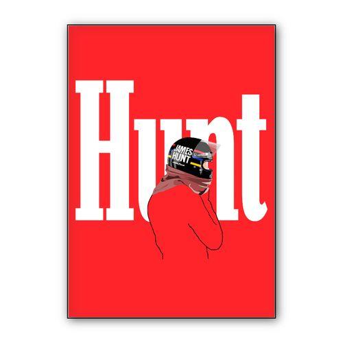 Hunt in Red wall art poster