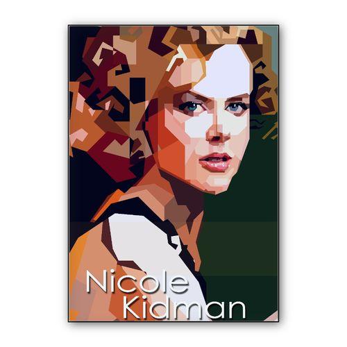 Nicole Kidman Hollywood Actress Retro Style wall art poster
