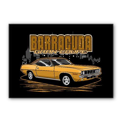 Plymouth Barracuda Gran Coupe wall art poster
