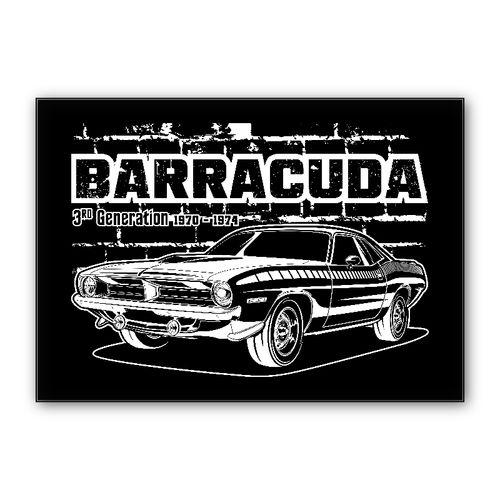 Plymouth Barracuda wall art poster