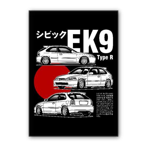 Civic Type R EK9 wall art poster