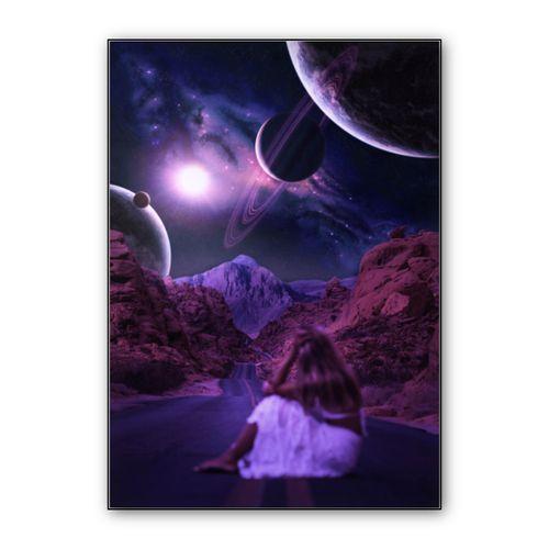 Space view wall art poster