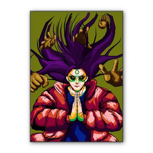 Hashirama Senju mode On anime naruto wall art poster