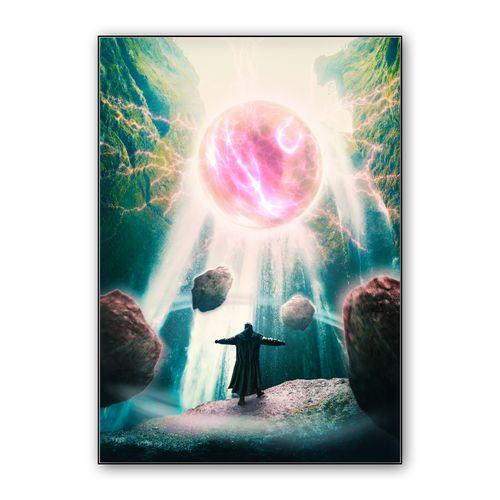Wizard and the Orb wall art poster