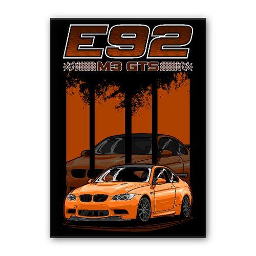 BMW E92 wall art poster