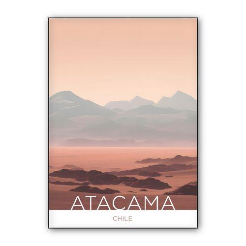 The Atacama Desert - Chile - Drawing Technique wall art poster