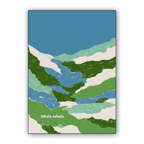 Inhale Exhale Landscape wall art poster