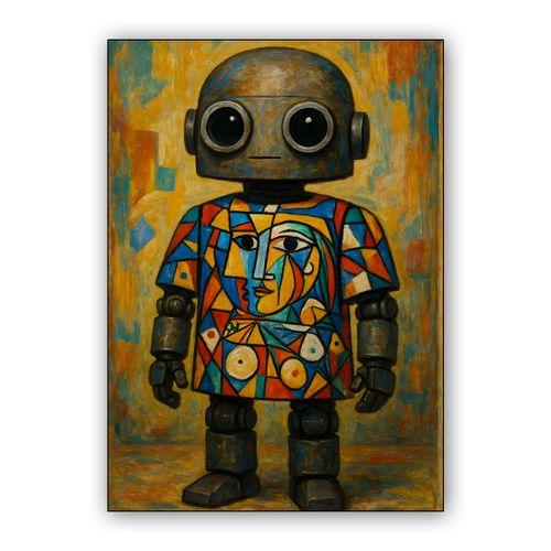 Cubist Automaton wall art poster