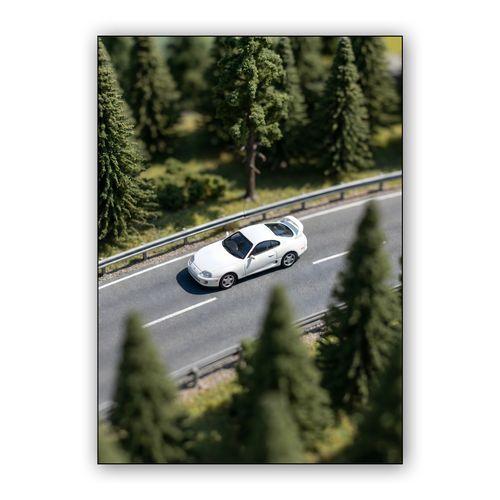 Diorama Legend: Miniature Supra A80 wall art poster